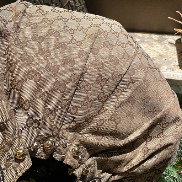 Vintage Gucci studded Pelham Guccissima  hobo - Picture 7 of 14